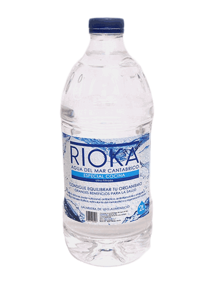 Agua de Mar Hipertónica Rioka Botella de 2 Litros