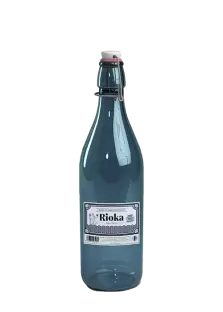 Agua de Mar en botella de vidrio Azul. Caja de 6 Botellas de 1 litro